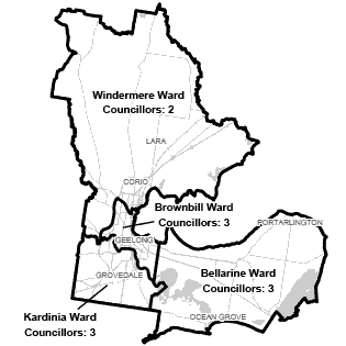 
            Map of Greater Geelong City Council